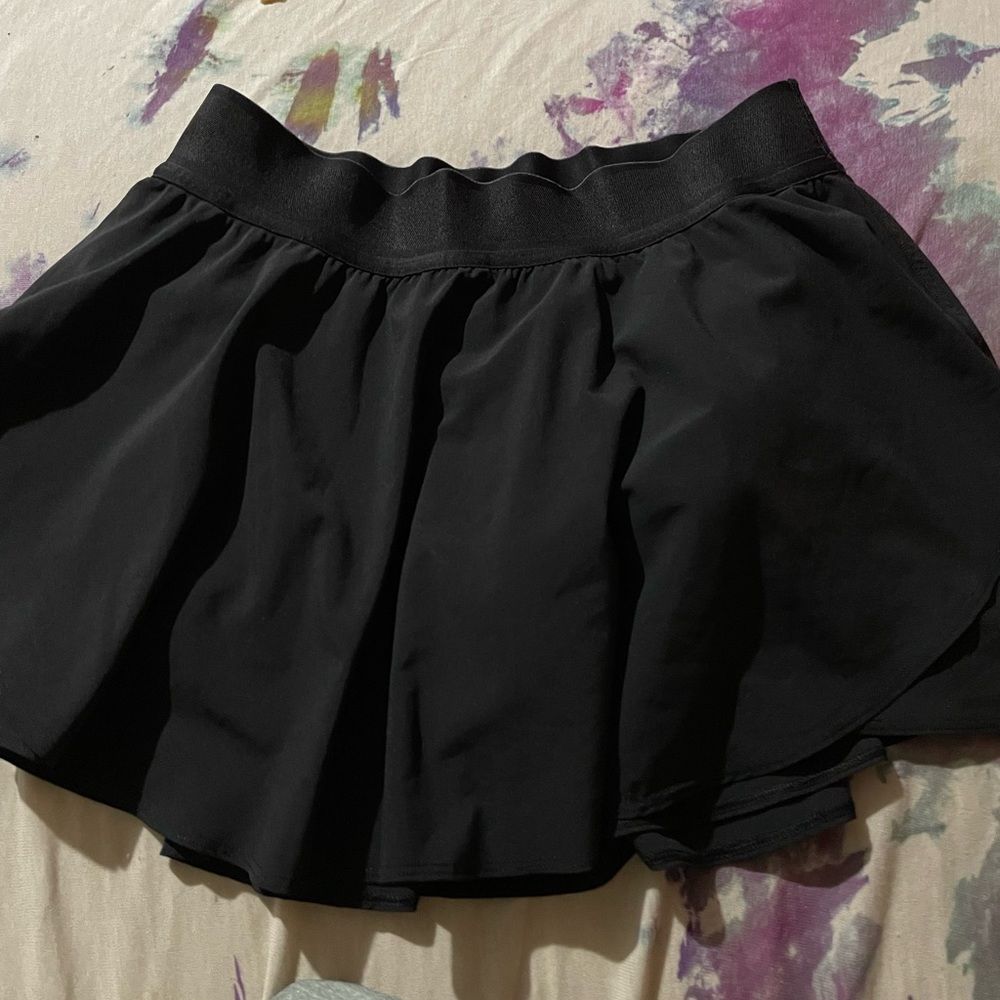 lululemon black court rival skirt skort size 8 regular